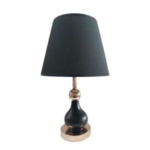 LÚMINARIA ABAJUR C/ DETALHES EM METAL BIVOLT COR PRETO OU BRANCO