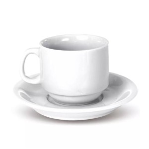 XÍCARA COM PIRES 200ML - TERRAMADA