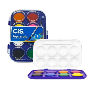 ESTOJO AQUARELA 8 CORES - CIS
