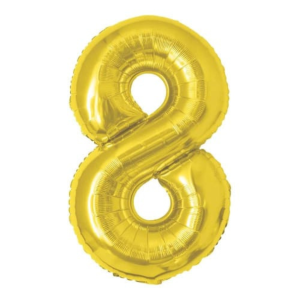 BALÃO NUMERAL METALIZADO 