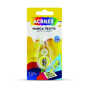 Fita Marca Texto Acrilex – Cor Amarela