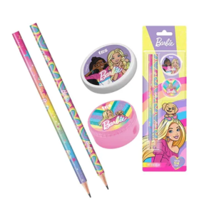  KIT ESCOLAR BARBIE 4 PEÇAS -TRIS