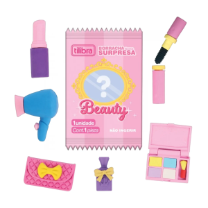 Borracha surpresa, borracha blind box, borracha maquiagem, borracha surpresa maquiagem, borracha blind box maquiagem, borracha surpresa tilibra