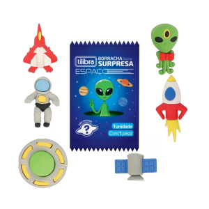 Borracha Surpresa Espaço - Tilibra