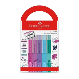 Marca Texto com aroma de Flores 5 unidades - Faber Castell
