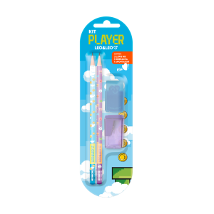 KIT LÁPIS HB PLAYER LEO LEO 27,3CMX8CMX2CM 72183